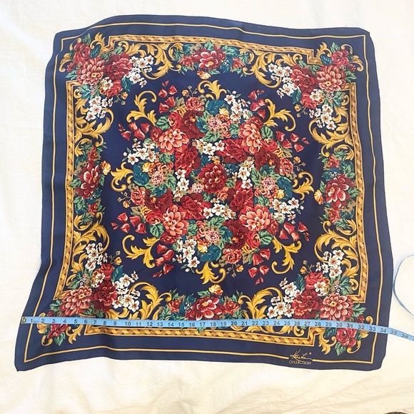 Kathie Lee Collection Floral Square Scarf - Picture 2 of 8